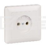 Розетка WESSEN RS10-132-BХИТ белый 1-я б/з 10А скрытый монтаж, фото 1