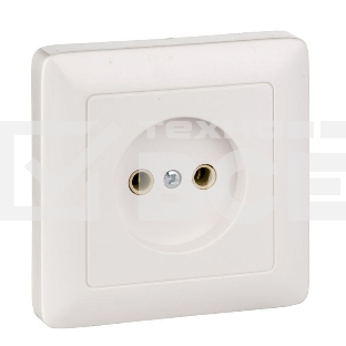 Розетка WESSEN RS10-132-BХИТ белый 1-я б/з 10А скрытый монтаж