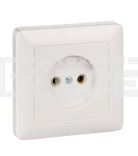 Розетка WESSEN RS10-132-BХИТ белый 1-я б/з 10А скрытый монтаж
