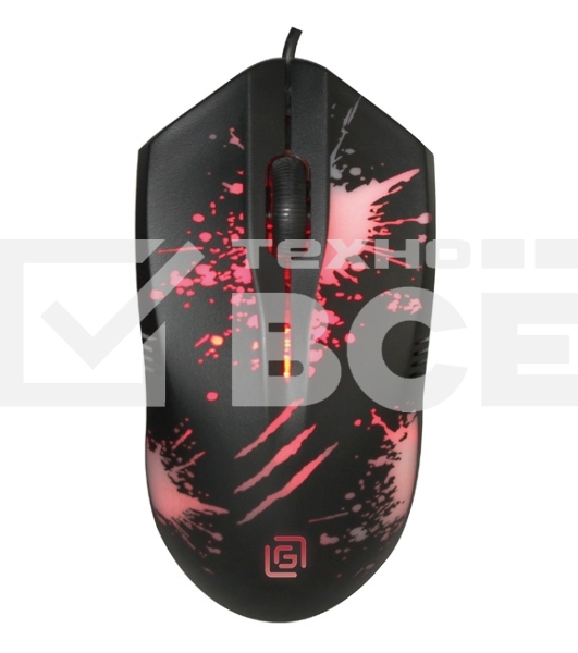 Мышь проводная Oklick 399M STIGMA черный, 1200 dpi, USB, кнопки - 3