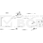 Вытяжка встраиваемая LEX GS Bloc LIGHT 600 белый управление: кнопочное (1 мотор), фото3