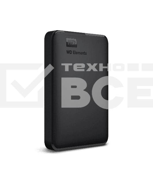Внешний HDD 2.5' Western Digital Elements Portable, 5TB, USB 3.2 Gen 1 Type-A, 5400 rpm, черный