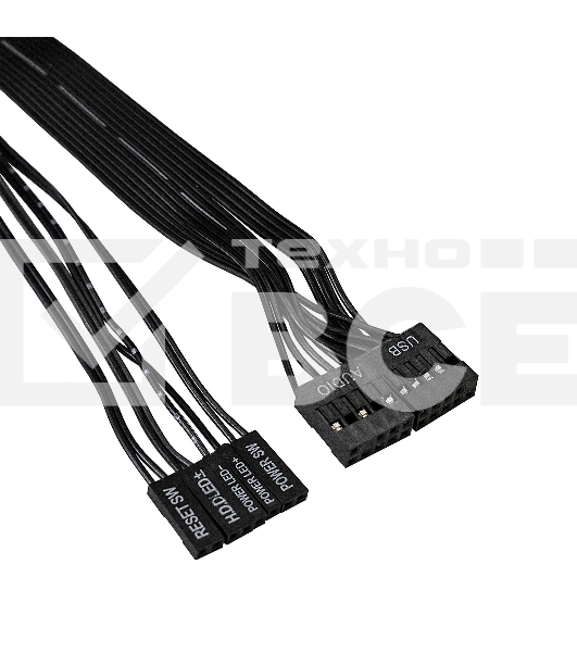 Компьютерный корпус Exegate EX261449RUS Miditower CP-601 Black, ATX, <CP400W, 80mm>, 2*USB, Audio