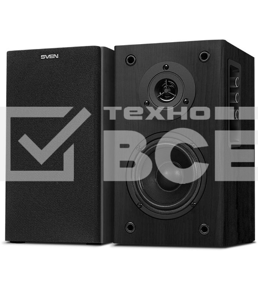 Колонки Sven SPS-614 2.0 (2x20W, Bluetooth, дерево, black)