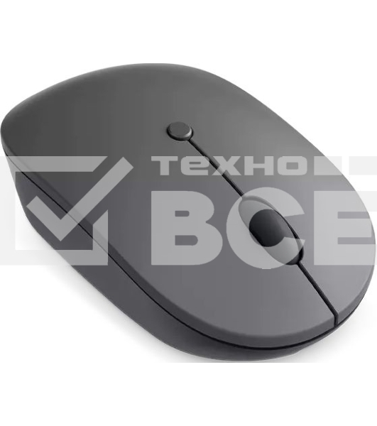 Мышь беспроводная Lenovo Go серый, 2400 dpi, радиоканал, USB-C, кнопки - 3