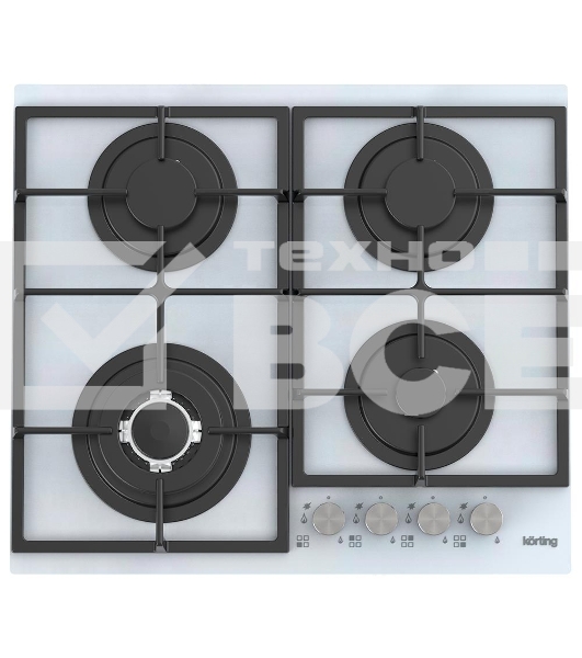 Газовая стеклянная варочная панель HGG 6734 CTW