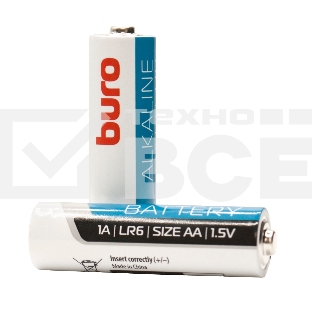 Батарея Buro Alkaline LR6 AA (2шт) блистер