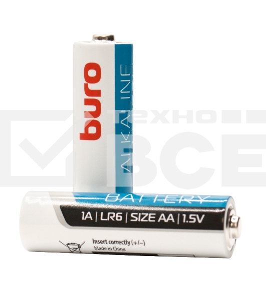 Батарея Buro Alkaline LR6 AA (2шт) блистер