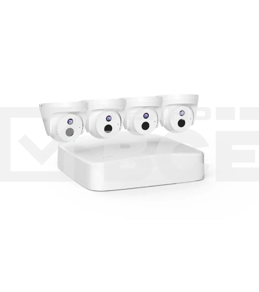 Комплект видеобезопасности Tenda IC7-PRS 4-канальный  PoE HD