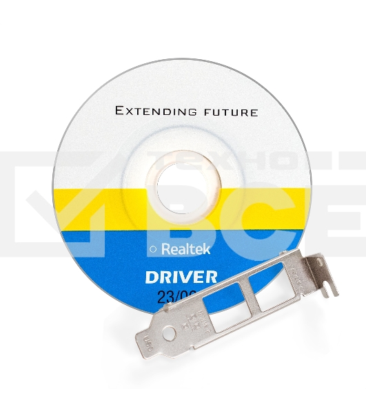 Сетевой адаптер ExeGate EXE-562 (PCI-E x1 v2.0, 2xRJ45, UTP 10/100/1000Mbps, Realtek Chipset RTL8111F)