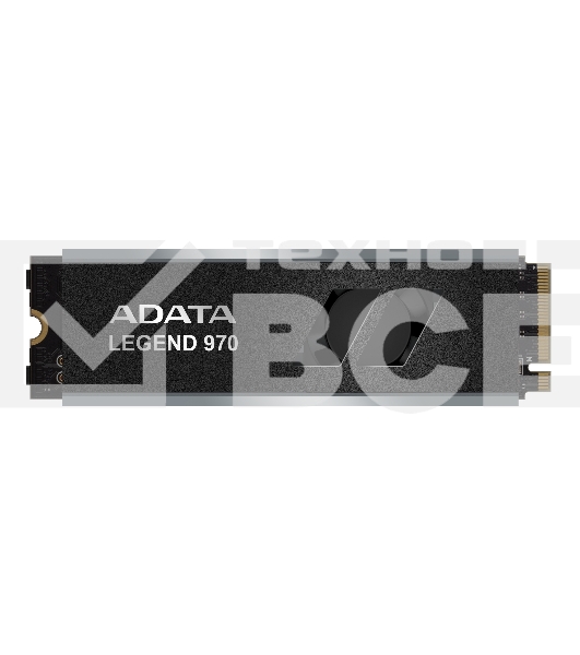 Накопитель SSD ADATA LEGEND 970, 2Tb, PCIe 5.0 x4, M.2 2280, NVMe, R/W 10000/10000, с радиатором