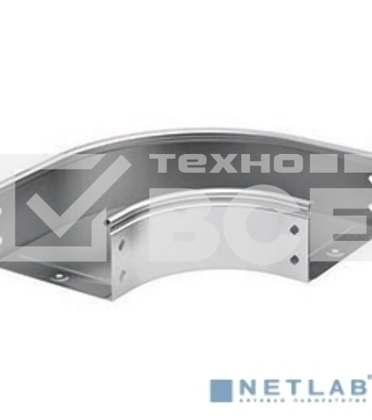 Угол для лотка DKC 36043K горизонтальный 90град. 200х100 CPO 90 в комплекте с крепеж. элементами