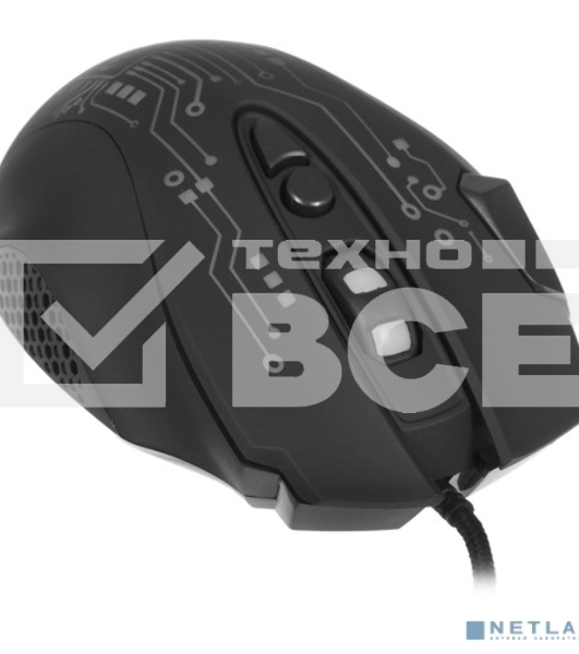 Мышь проводная SVEN RX-G715 черный, 3200 dpi, USB, кнопки - 8