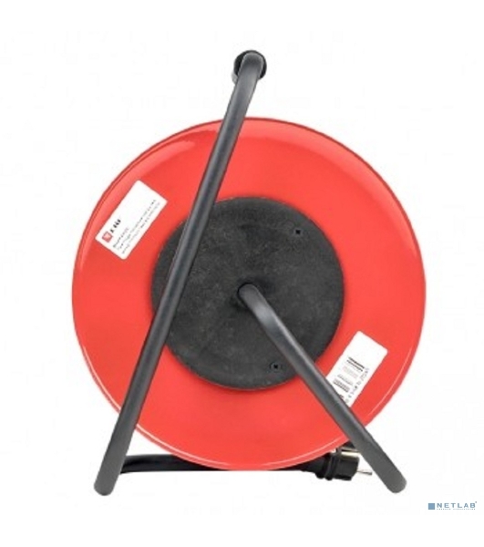 Удлинитель на катушке EKF UKG02-16-R325-4-50 'Гефест 2.0' 4 гнезда 50м с заземлением и предохранителем КГ 3*2,5 16А/3,5кВт PROxima