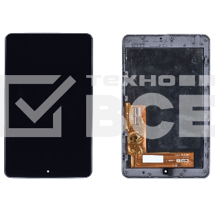 Модуль (матрица + тачскрин) для Asus Google Nexus 7 (ME370) 41.1400404.404 черный с рамкой