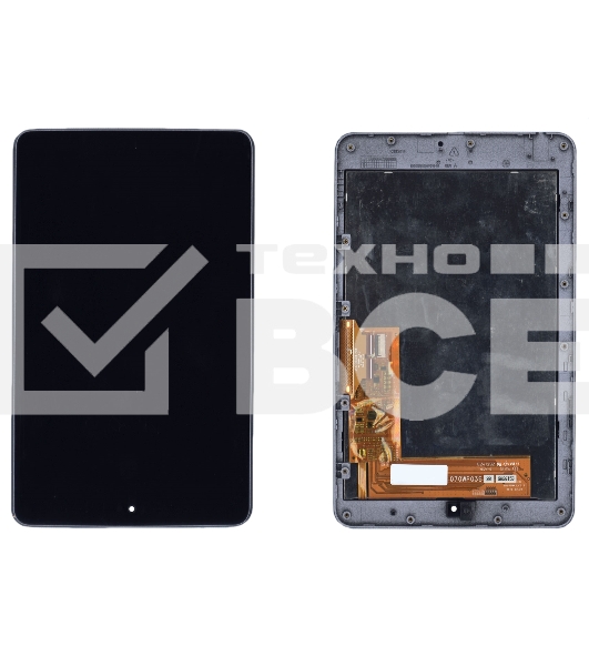 Модуль (матрица + тачскрин) для Asus Google Nexus 7 (ME370) 41.1400404.404 черный с рамкой