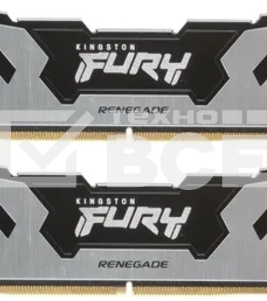 Оперативная память Kingston Fury Renegade, DDR5, 32GB (2x16GB), 8000MHz, CL38, с радиаторами, серебристый/черный