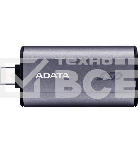 Твердотельный диск A-DATA External SC750 серый SC750-500G-CCBK 500GB USB 3.2 Gen 2 Type-C, [R/W -1050/1000 MB/s]