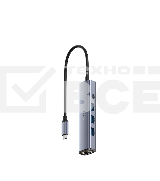 Адаптер 5-IN-1 USB Hub with GbE
