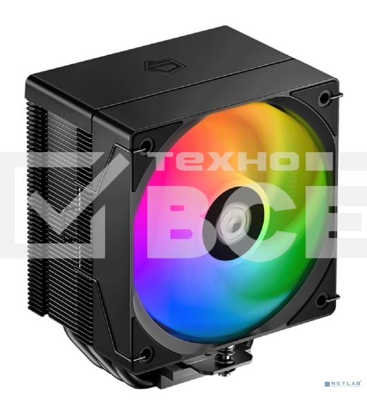 Кулер Cooler ID-Cooling SE-904-XT ARGb BLACK LGA1851/1700/1200/115X/AM5/AM4 (TDP 180W, PWM, 4 тепл.трубки прямого контакта, FAN 100мм, Addressable RGb LED) RET