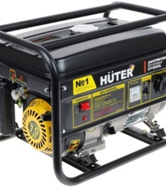 Электрогенератор бензиновый Huter DY4000LX, 3.3 кВт, 68 дБ, 42.2 кг