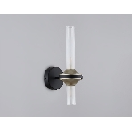 Настенный светильник Ambrella light LH55355/2 BK/CGD/CL черный/золото/прозрачный G9/2 max 30W 150*100*320, фото4