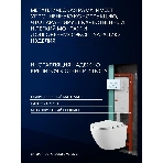 Комплект BAU 6 в 1: усиленная инсталляция BAU IDEAL, унитаз подвесной Rio Luxe 52*35, сиденье микролифт, кнопка смыва BAU Round для инсталляции IDEAL, белый/хром, фото3