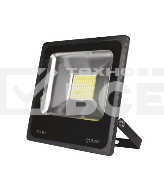 Прожектор светодиодный GAUSS 613100350 LED 50W IP65 6500К черный 1/6