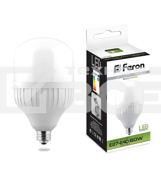 Лампа светодиодная FERON LB-65 (25821) 60W 230V E27-E40 4000K