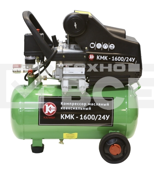 Компрессор КАЛИБР КМК-1600/24У 1.6кВт 8атм 24л 198л/мин 2выхода