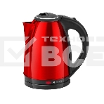 Чайник Centek CT-1068 RED (красный) металл 2л, 2000W, хромированная вставка на крышке, фото 1