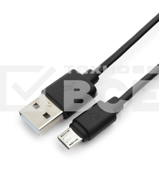 Кабель Гарнизон Кабель USB 2.0 Pro, AM/microBM 5P, 1м, черный, пакет (GCC-mUSB2-AMBM-1M)