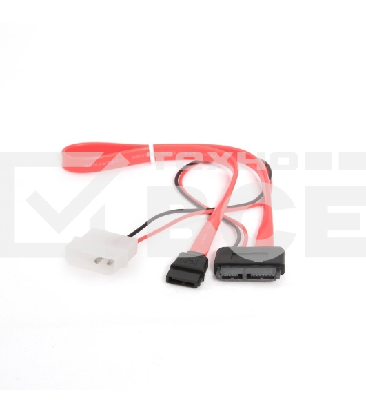 Кабель Gembird/Cablexpert Кабель Combo miniSATA , molex+SATA/miniSATA, 6pin+7pin, (длина инт-50см, пит-30см) (CC-SATA-C3)