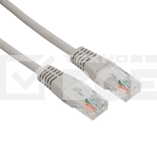 Rexant Пaтч-корд U/UTP, категория 5e, RJ45-RJ45, неэкранированный, LSZH серый, 3м