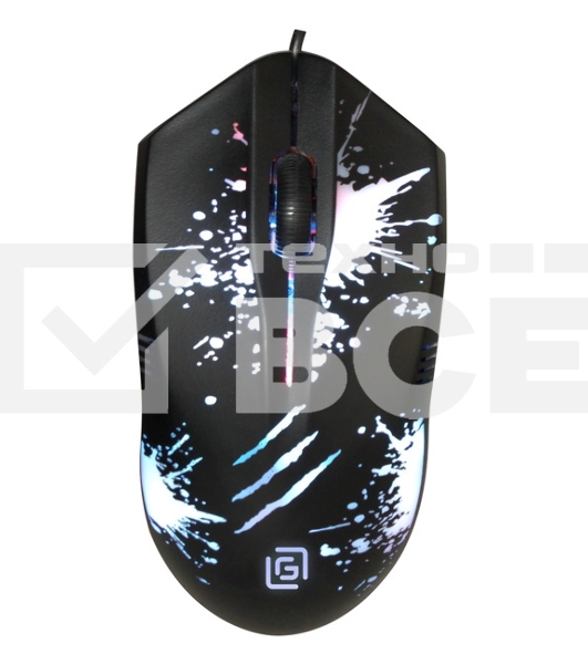 Мышь проводная Oklick 399M STIGMA черный, 1200 dpi, USB, кнопки - 3