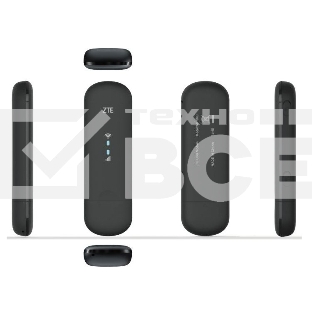 Модем 2G/3G/4G ZTE MF79RU USB Wi-Fi Firewall +Router внешний черный