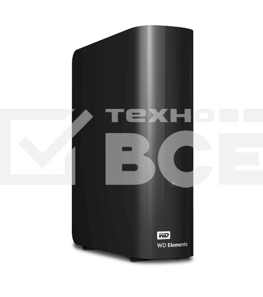 Внешний HDD 3.5' Western Digital Elements Desktop, 16TB, USB 3.2 Gen 1 Type-A, 5400 rpm, черный