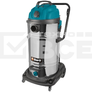 Строительный пылесос Bort BSS-2260-Twin 2200Вт (уборка: сухая/влажная) синий