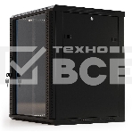 Шкаф настенный Hyperline TWB-1266-GP-RAL900419-дюймовый (19