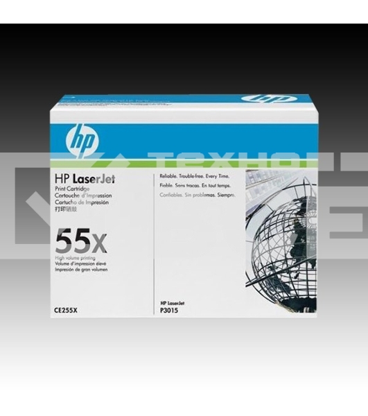 Картридж лазерный HP CE255X черный для LaserJet P3015/P3015d/P3015dn/P3015x 12500 стр.