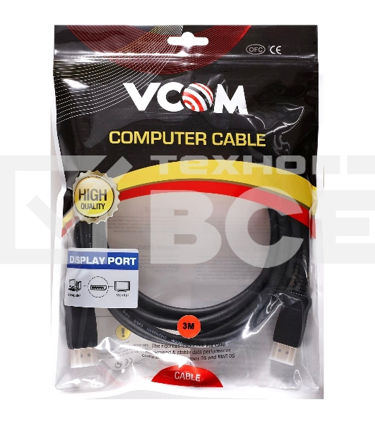 Кабель VCOM DISPLAY PORT V1.4 3M CG632-3M