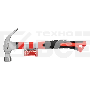 Молоток-гвоздодер Matrix ''optimal'', 450 г, боек c магнитом,фибергласовая обрезиненная рукоятка