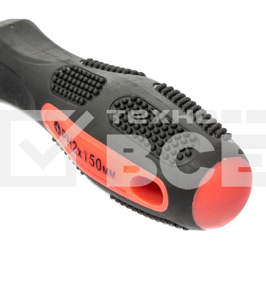 Отвертка MATRIX Anti-Slip, Ph2x150 мм, CrV, двухкомп. рукоятка MATRIX 12250