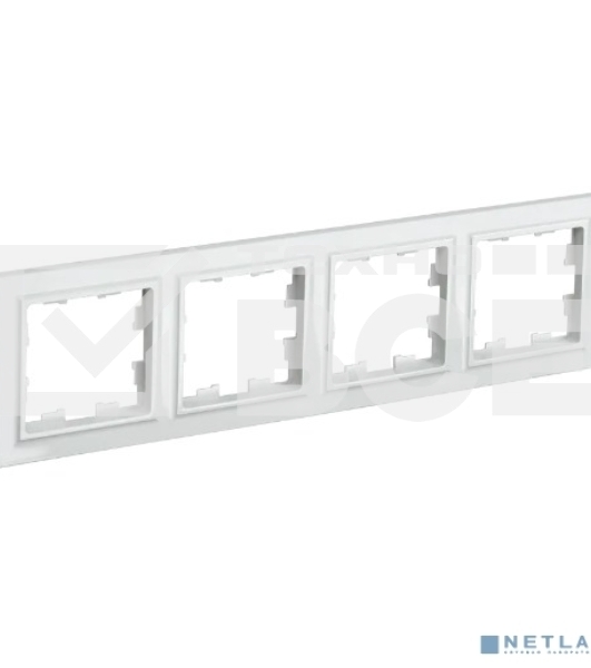 Рамка 4-мест. IEK BRITE РУ-4-БрБ бел.