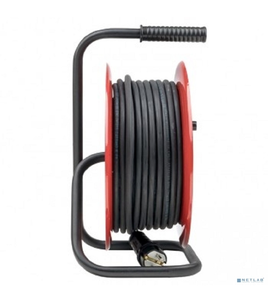 Удлинитель на катушке EKF UKG02-16-R325-4-50 'Гефест 2.0' 4 гнезда 50м с заземлением и предохранителем КГ 3*2,5 16А/3,5кВт PROxima