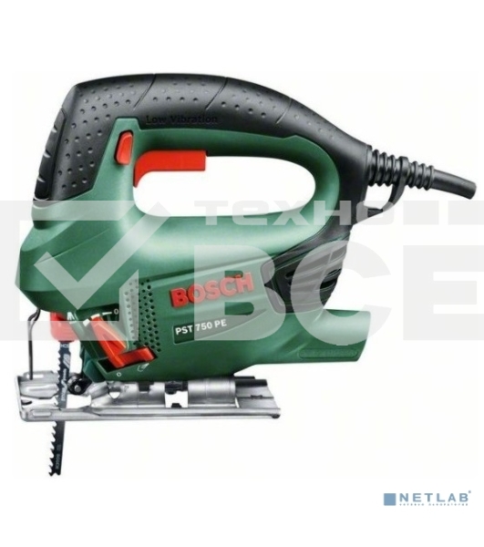 Лобзик электрический Bosch PST 750 PE 06033A0520 Лобзик 530 Вт, 500 - 3100 ходов/мин, 2.4 кг