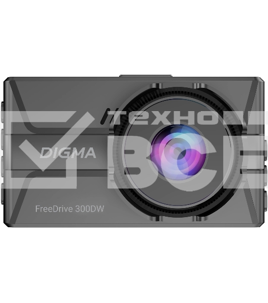 Видеорегистратор Digma FreeDrive 300DW черный 2Mpix 1440x2560 1440p 130гр.