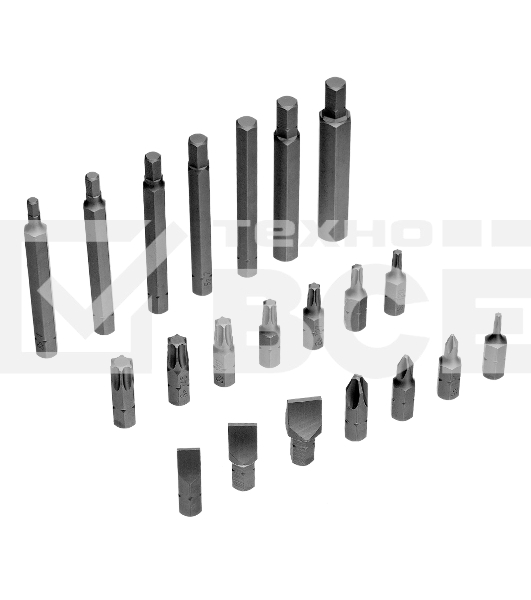 Набор инструментов Denzel 1/2', 1/4', CrV, S2, пластиковый кейс, 122 предмета