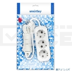 Удлинитель Smartbuy SBE-16-3-02-Z 3 гнезда 2 метра 16А/3,5 кВт с заземлением ПВС 3х1 мм2, фото 1