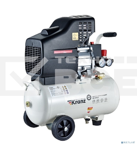 Компрессор воздушный Kranz KR-1500/24, 1500Вт, 230 л/мин, 24л